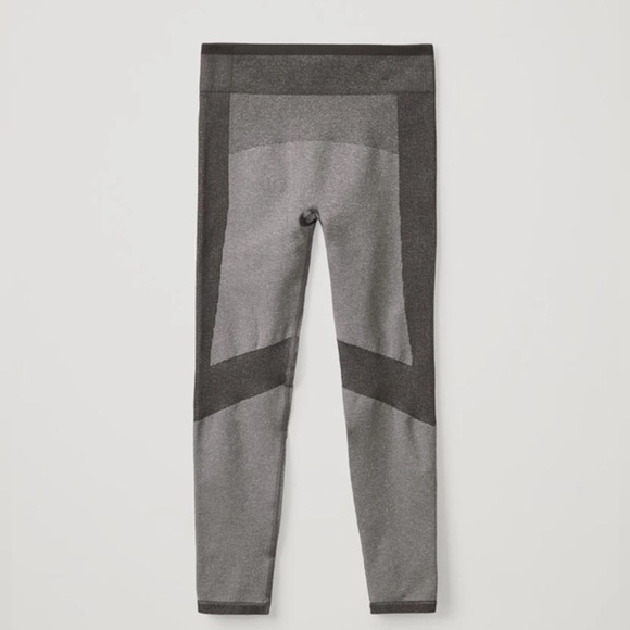 COS Seamless Performance Athletic Workout Leggings in Gray and Black, Size S - Picture 1 of 8
